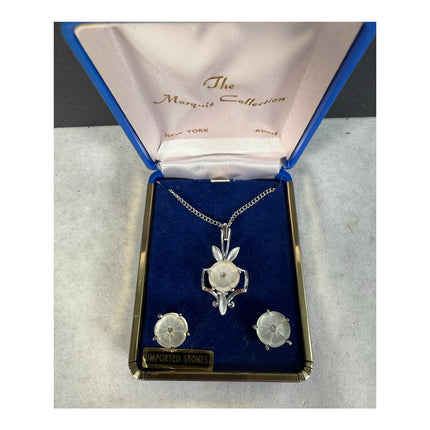 The Marquis Collection Necklace Pendant & Earrings Costume Jewelry Set
