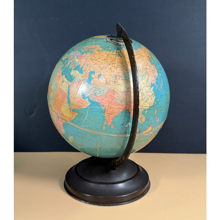 Vintage Replogle 8" Standard Globe 1950s Desktop World Globe