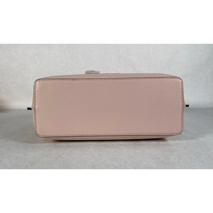 Michael Kors Emilia Small Pebbled Leather Satchel Powder Blush NWT MSRP $498