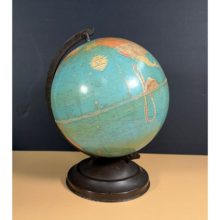 Vintage Replogle 8" Standard Globe 1950s Desktop World Globe
