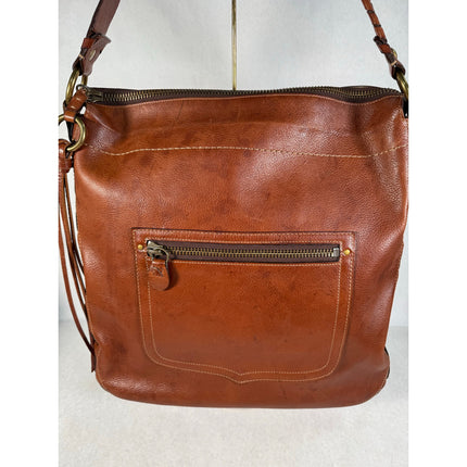 Coach Thompson XL Legacy Brown Leather Hobo Shoulder Bag #11374 MSRP $899