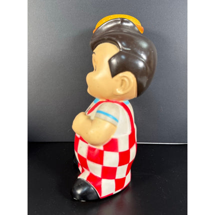 Elby’s Big Boy 9" Plastic Hamburger Bank Vintage Collectible