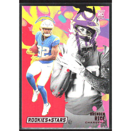 Brenden Rice 2024 Panini Rookies & Stars Rookie Exclusive #RE-BRE Chargers