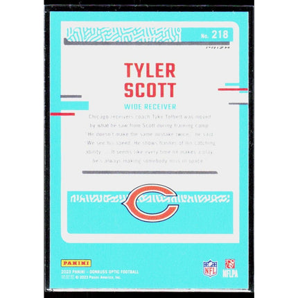 Tyler Scott 2023 Donruss Optic #218 RC Chicago Bears