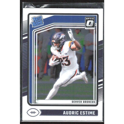 2024 Donruss Optic #206 Audric Estime RC Denver Broncos