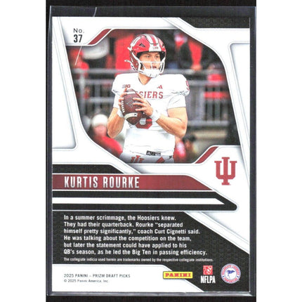 Kurtis Rourke 2025 Panini Prizm Draft Picks #37 Indiana Hoosiers