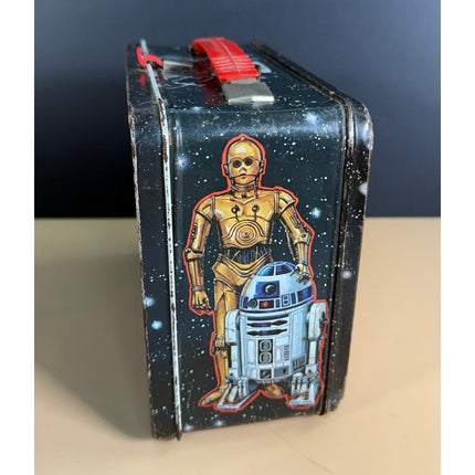 1977 Star Wars Lunchbox w/ Thermos VTG Tin King-Seeley Thermos Co Collectible