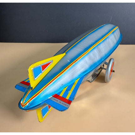 Schylling Graf Zeppelin Blimp 9.5" Made in Korea Working Wind-Up Toy