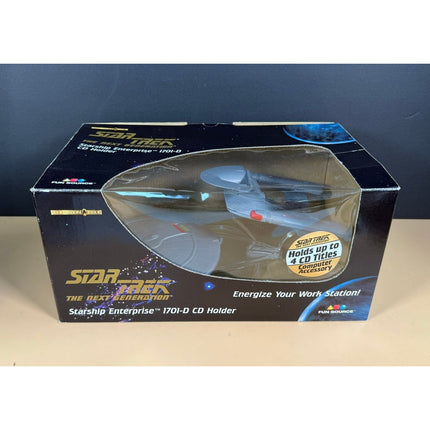 Star Trek The Next Generation Enterprise 1701-D Plastic CD Holder with OG Box