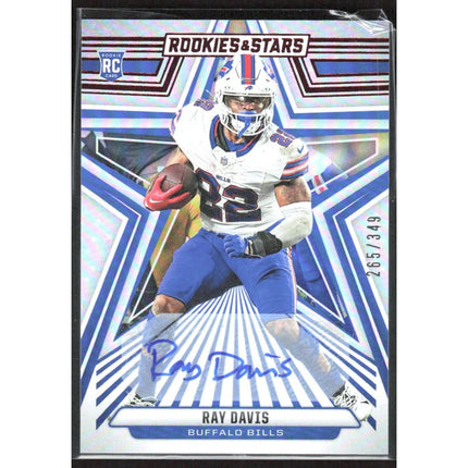 Ray Davis 2024 Panini Rookies & Stars Signatures Longevity #183 SN,AU Bills