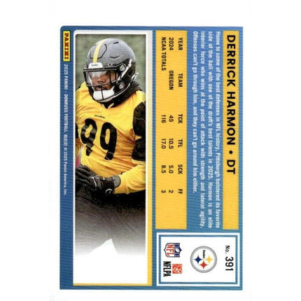 Derrick Harmon 2025 Donruss #391 RC Pittsburgh Steelers