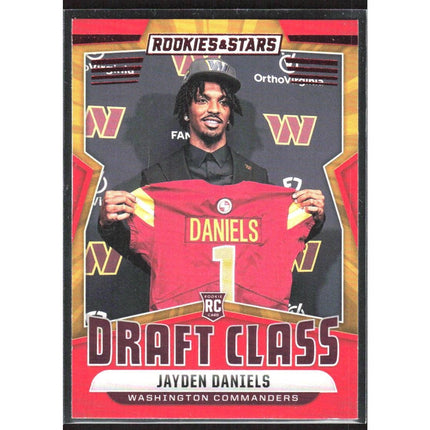 Jayden Daniels 2024 Panini Rookies & Stars Draft Class Red #DC-JDS Commanders