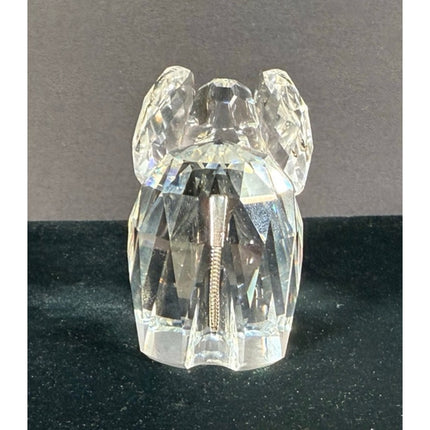 Swarovski Crystal Elephant Figurine Black Eyes Signed 2½” Collectible