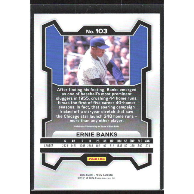 Ernie Banks 2024 Panini Prizm #103 Chicago Cubs