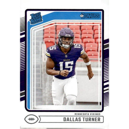 Dallas Turner 2024 Donruss #331 RC Minnesota Vikings