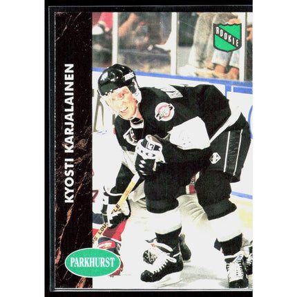 Kyosti Karjalainen 1991-92 Parkhurst #295 RC Los Angeles Kings