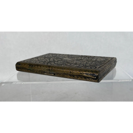 Vintage 800 Silver “L” Monogram Engraved Cigarette Case – 5.7 ozt