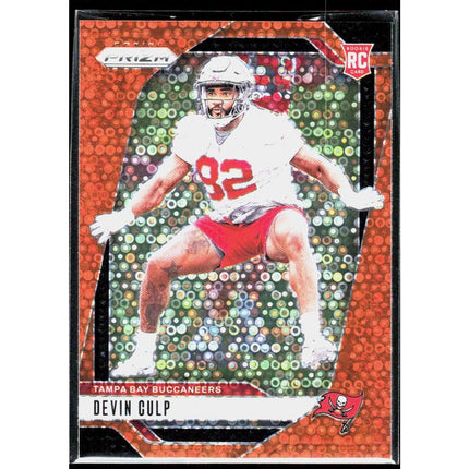 Devin Culp 2024 Panini Prizm Orange Disco Prizm #326 RC Tampa Bay Buccaneers