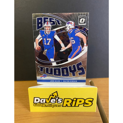 2024 Donruss Optic Josh Allen / Dalton Kincaid #10 Best Tuddys Insert Bills