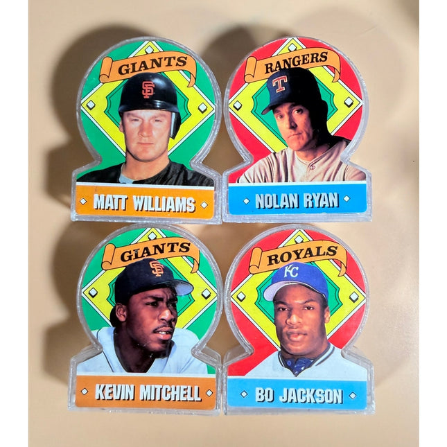 1991 Topps Baseball Candy Superstar Stand-Ups Lot of 4 Ryan Mitchell Jackson Williams