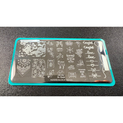 Maniology M246 Wild West Nail Art Stamping Plate