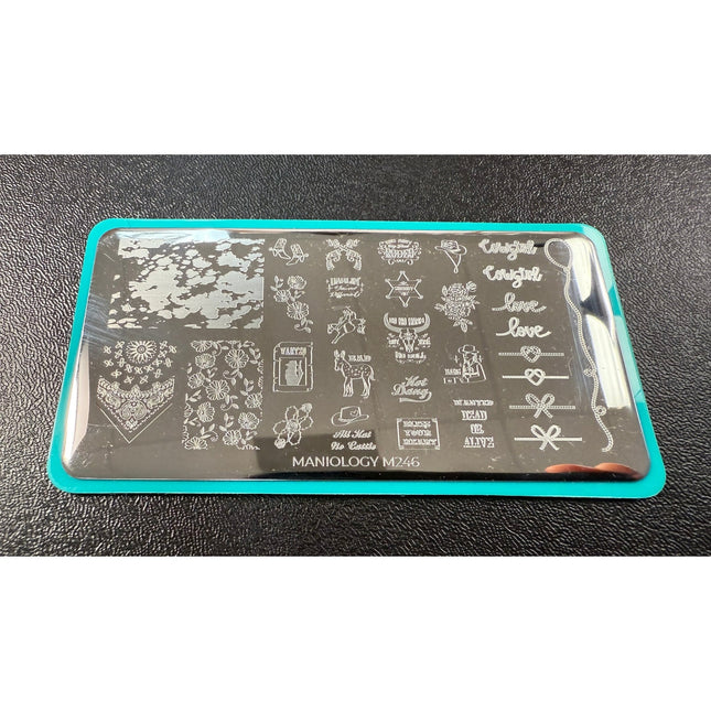 Maniology M246 Wild West Nail Art Stamping Plate