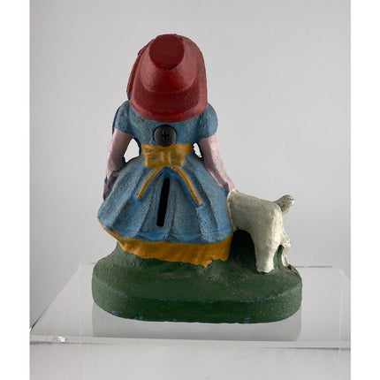 Reproduction "Little Bo Peep" Cast Iron Still Bank