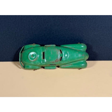 1930s Tin Toy Coupe with Wooden Wheels Antique Toy Car