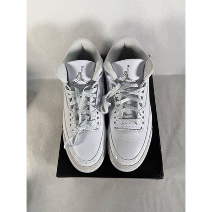 2025 Nike Air Jordan 3 Retro M10 White/Metallic Silver CT8532-111 NIB