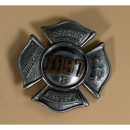 Vintage Obsolete Fire Department Badge Reading PA 1097B Collectible