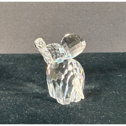 Swarovski Crystal Elephant Figurine Signed 1¼” Collectible