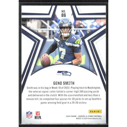 Geno Smith 2024 Panini Rookies & Stars #86 Seattle Seahawks