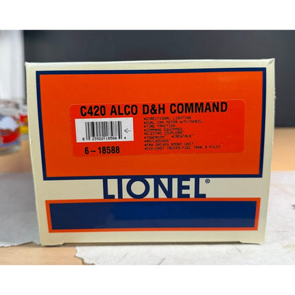 Lionel C420 Alco D&H Command 6-18588 NIB Complete with Shipper Box