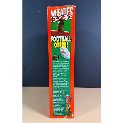1995 Wheaties Jerry Rice Unopened Cereal Box NFL Collectible