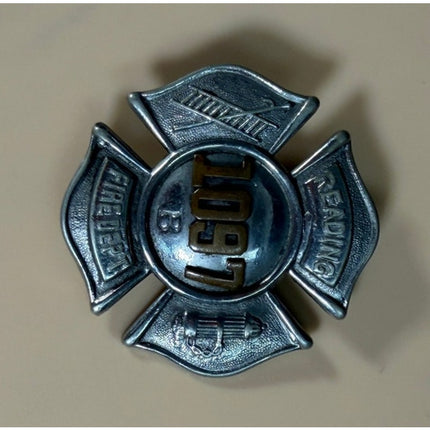 Vintage Obsolete Fire Department Badge Reading PA 1097B Collectible