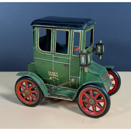 Japan Friction Horseless Carriage Lever Action Toy Car Working Vintage 6"