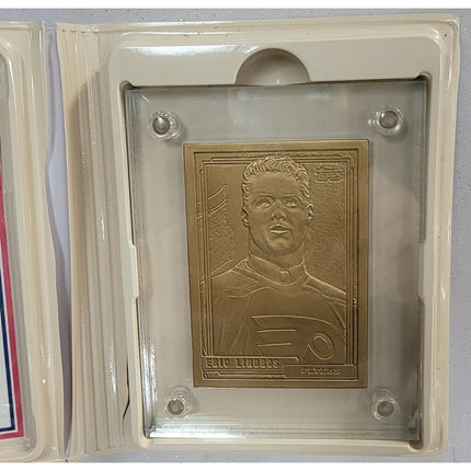 1992 Eric Lindros Highland Mint Limited Edition Bronze Card #0443/3000 w/ COA