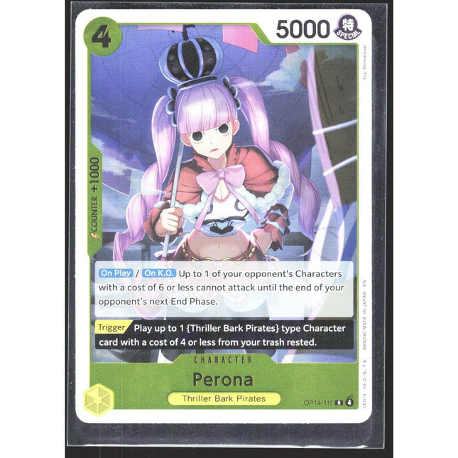 Perona The Azure Sea's Seven #OP14-111 Rare