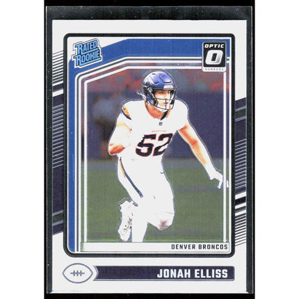 Jonah Elliss 2024 Donruss Optic #257 RC Denver Broncos