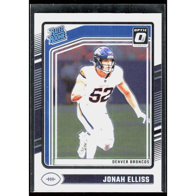 Jonah Elliss 2024 Donruss Optic #257 RC Denver Broncos