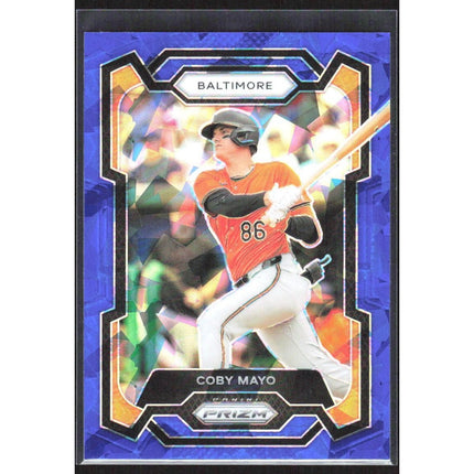 Coby Mayo 2024 Panini Prizm Blue Ice Prizms #182 Baltimore Orioles