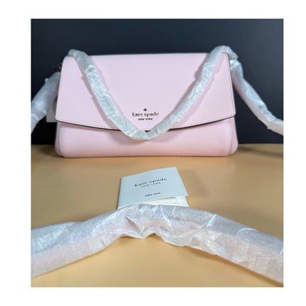 Kate Spade Dana Small Flap Crossbody Pink Saffiano Bag NWT $249 MSRP