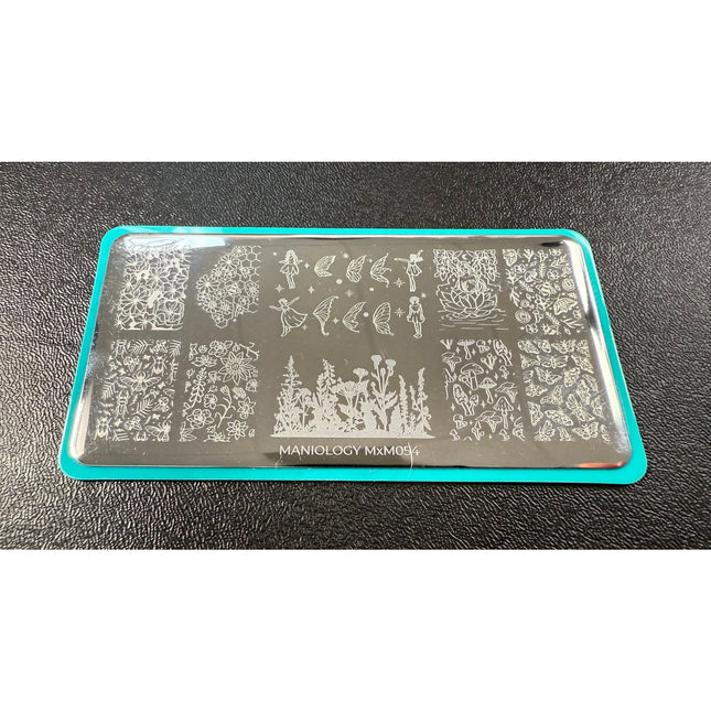 Maniology MXM054 Mani x Me April 2021 Fairy Kingdom Nail Art Stamping Plate