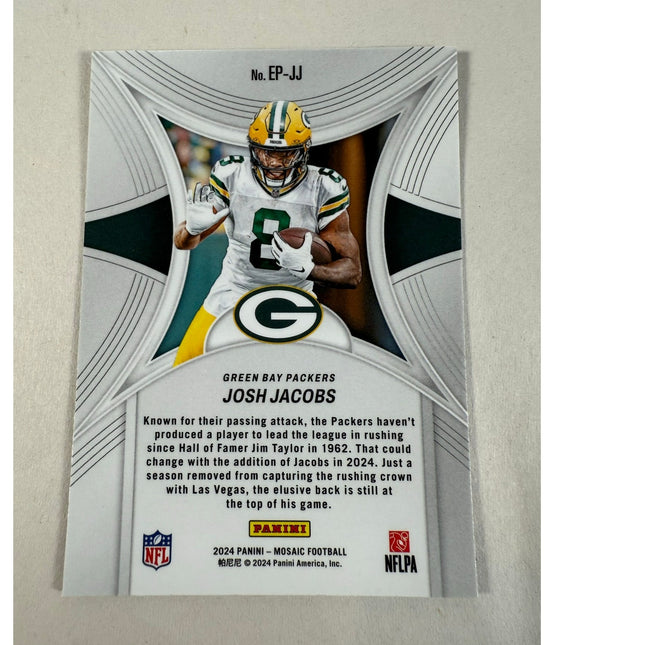 2024 Panini Mosaic Josh Jacobs Epic Performers #EP-JJ Insert Packer