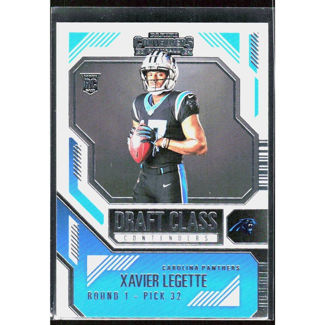 Xavier Legette 2024 Panini Contenders #16 RC,AU Carolina Panthers