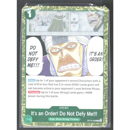 It's an Order! Do Not Defy Me!!! Adventure on Kami's Island #OP15-038 Rare