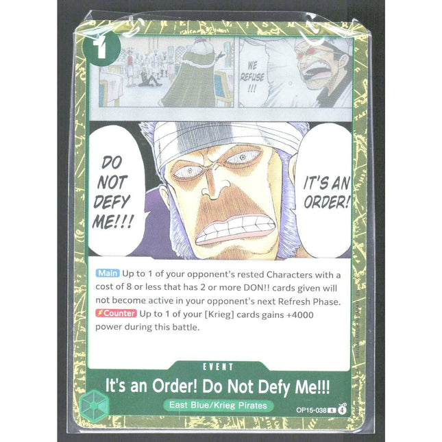 It's an Order! Do Not Defy Me!!! Adventure on Kami's Island #OP15-038 Rare