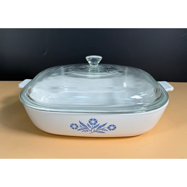 Vintage Corning Ware P-10-B Blue Cornflower 10" Casserole Baking Dish