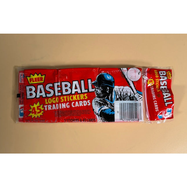 1982 Fleer Baseball Rack Pack Sealed 45 Cards + 3 Logo Stickers