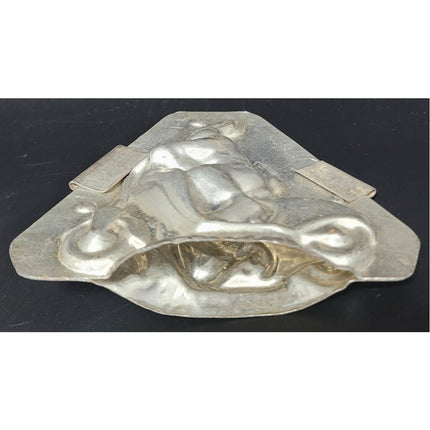 Vintage Chocolate Mold – Rabbit on Scooter (1930s-40s Tin)